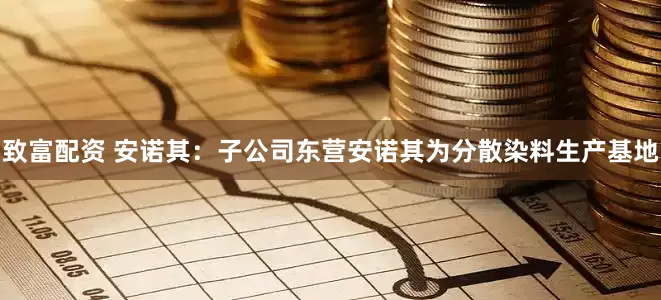 致富配资 安诺其：子公司东营安诺其为分散染料生产基地